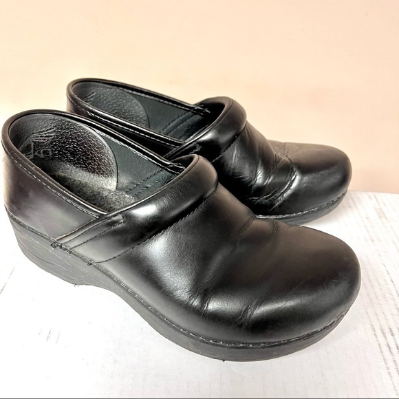 DANSKO Professional Black Box clogs comfort shoes women’s size 8 - Picture 2 of 9